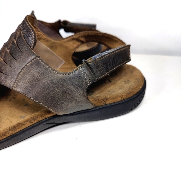 Taos Nirvana Adjustable Ankle Strap Weaved Leather Sandals Women's Shoes Size 9 - Picture 4 of 9